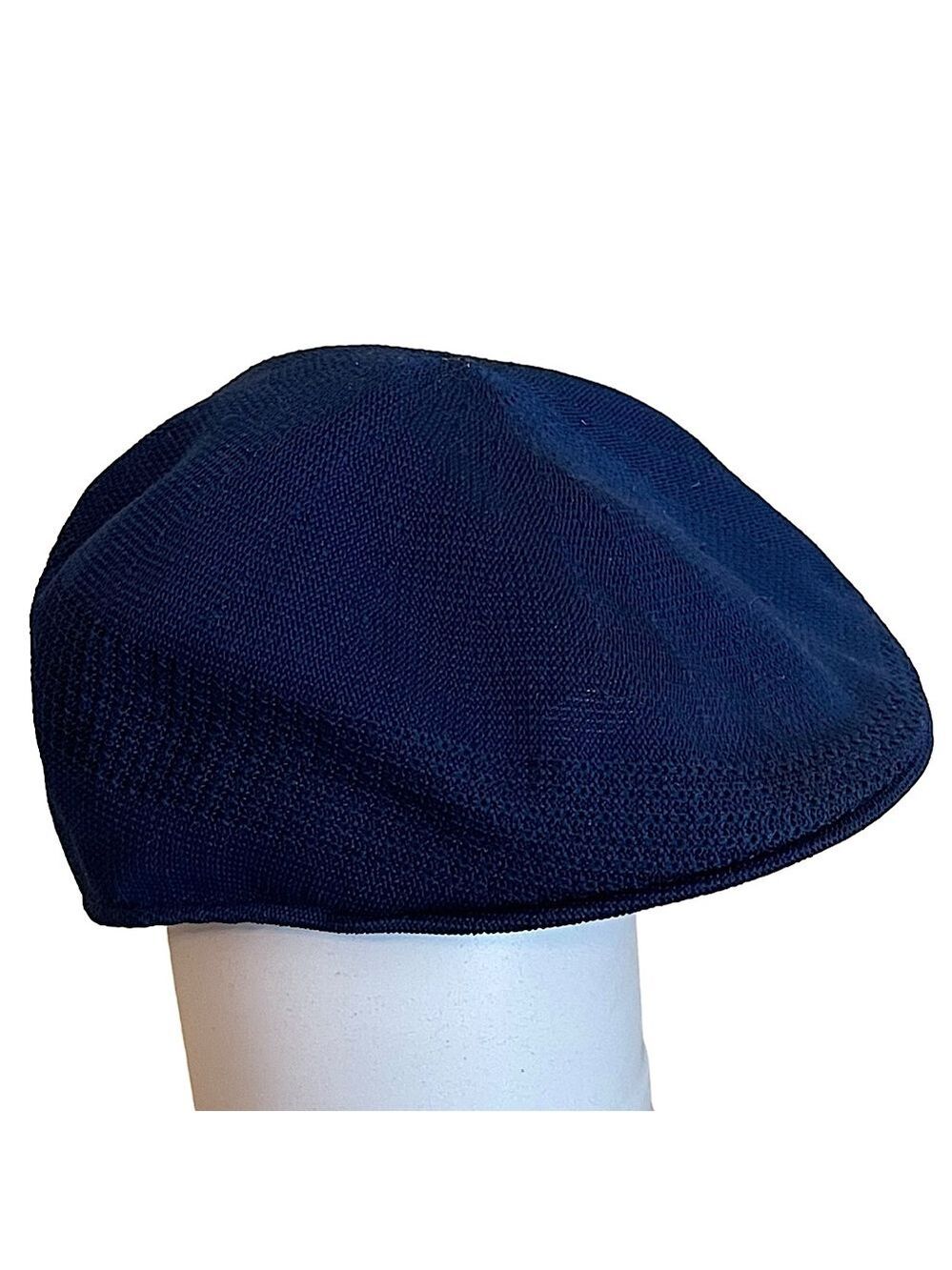 Stetson Vintage Driver Cabbie Golf Gatsby Newsboy Hat Knit Navy Polyester XL USA